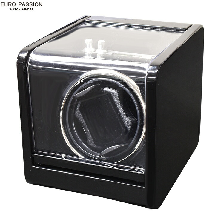 楽天市場 Euro Passion ユーロパッション 新品 あす楽 W134 ウォッチワインディング ボックス 1本巻き ウォッチワインダー ブラック Bk 時計 調整 メンズ レディース スマートタイム