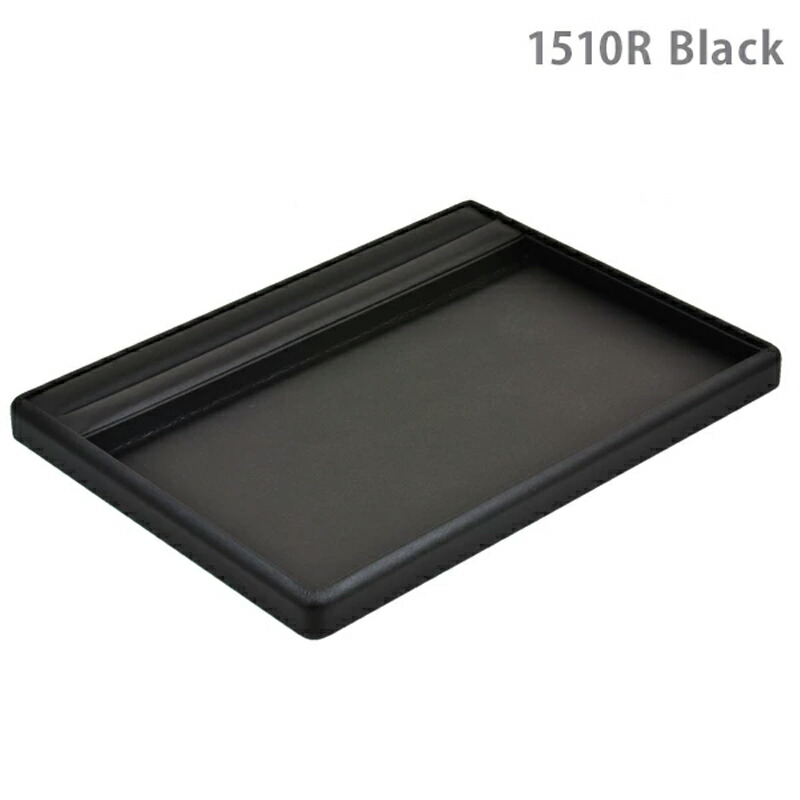 ジュエリートレイ リング置付き 接客トレイ 300×220×20 レザー調 黒 1510R 送料無料