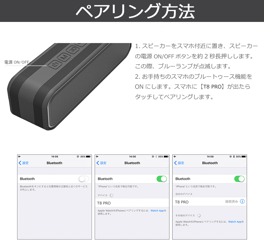 楽天市場 ブルートゥーススピーカー Ipx67 防水 防塵 Bluetooth 5 0 スピーカー 40w出力 重低音 高音質 コンパクトスピーカー お風呂 車 アウトドア 小型 ポータブルワイヤレス ハンズフリー通話 Nfc接続対応 大容量バッテリー マイク内蔵 技適認証有 2台ペアリング