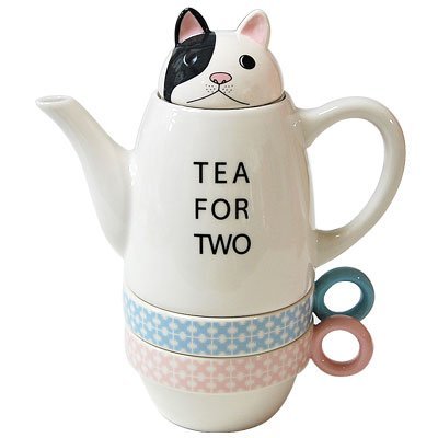 楽天市場】クロネコ ティーフォーツー ポット＆カップセット Tea