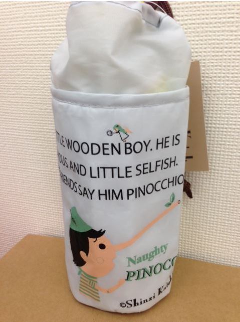 シンジカトウ ピノキオ ペットボトルホルダー Shinzi Katoh Pinocchio bottle holder 【メール便可】画像