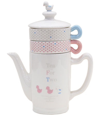 Smartz Bird Pretty Tea Four Two Teapot Cup Set Shinji ティーフォーツー Teapot Cup Set Syndicate Design Products A Commercial Designer Shinzi Katoh Tea For Two