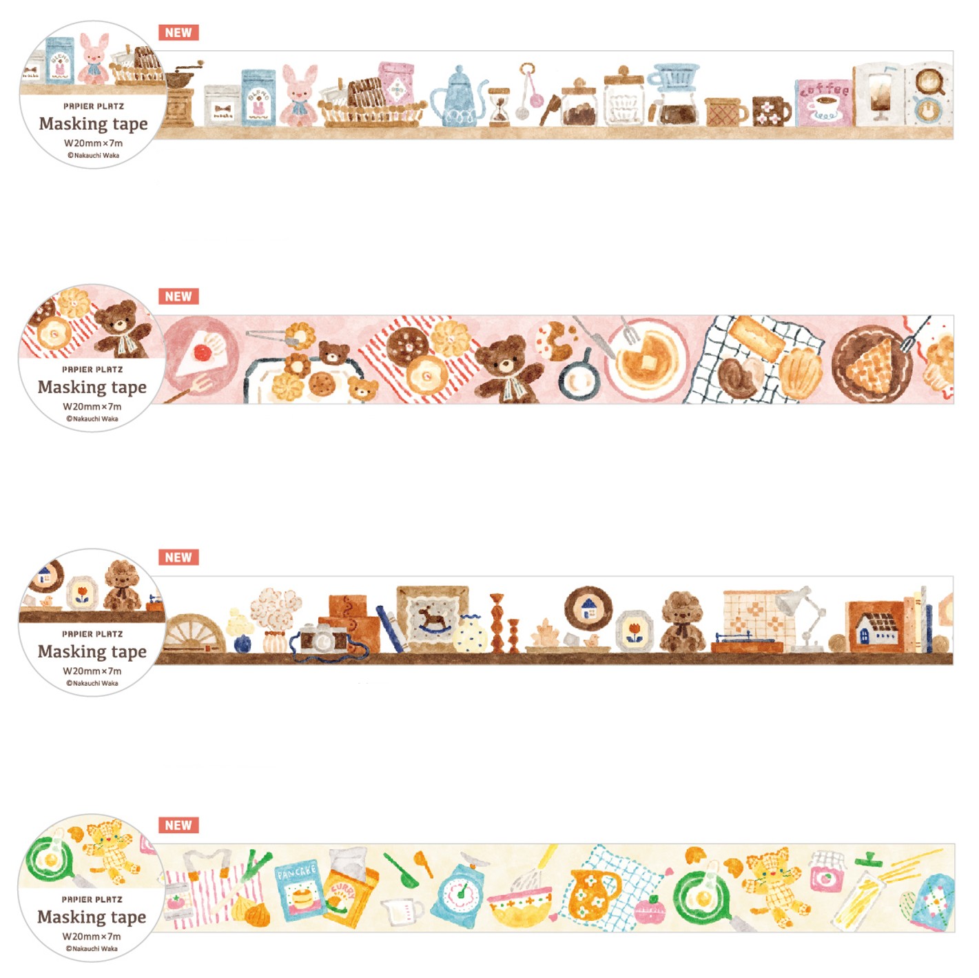 楽天市場】Nico-Recipe にこ・れしぴ マスキングテープ crs_52