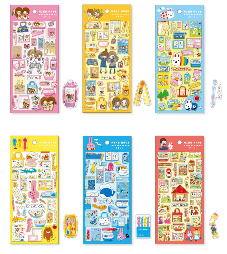 楽天市場】ステッカー キャラクター ミニチュアステッカー