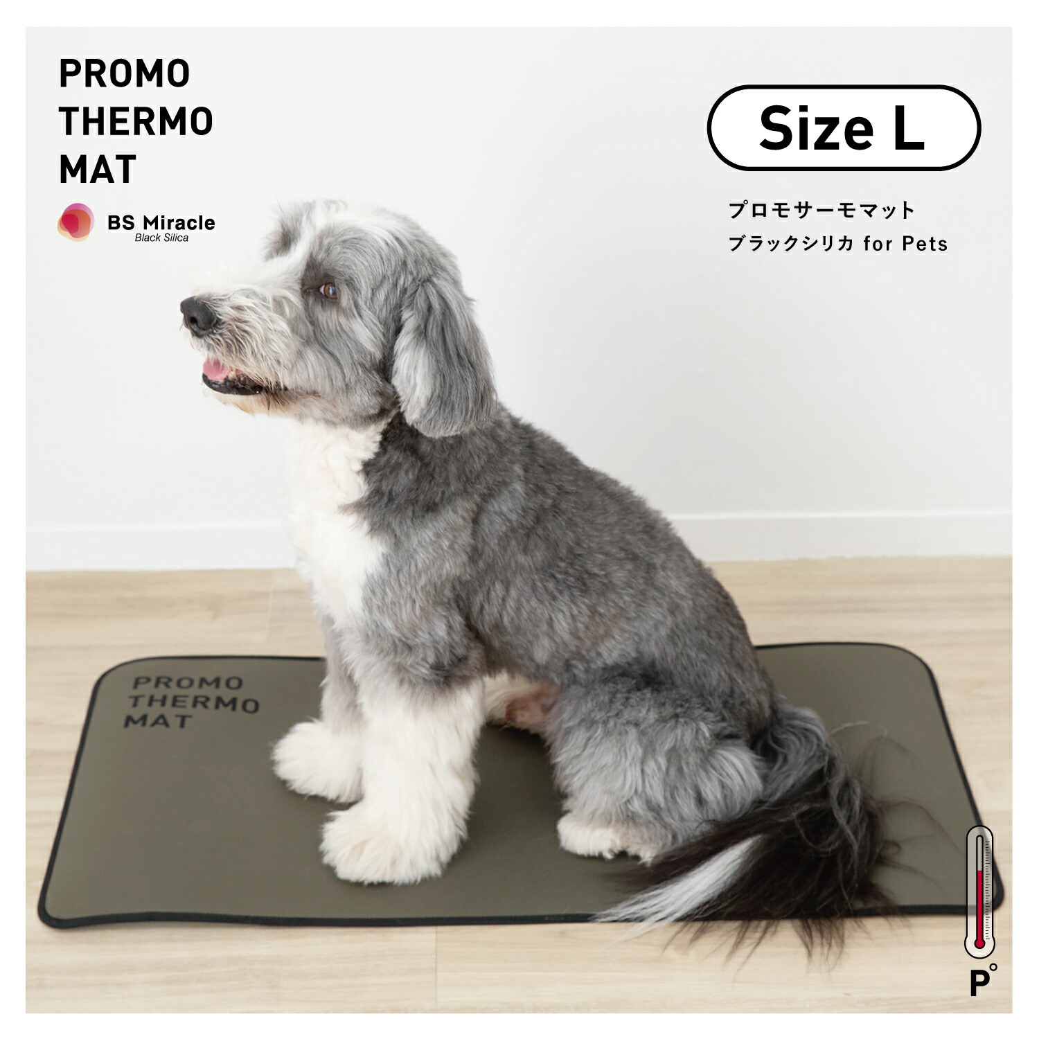 プロモサーモマットL 450×900(PROMO THERMO MAT) ブラックシリカ