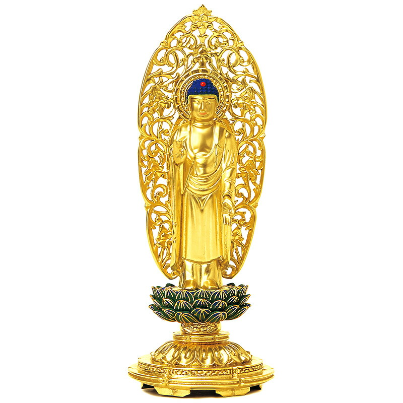 古い木製仏像　本格漆　金箔　蓮坐　時代あり　蓮座に金箔 古い木製仏像 本格漆 金箔 蓮坐 時代あり 蓮座に金箔 剥離などお