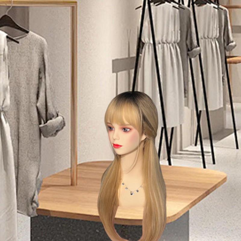 スカーフグラスビジネス用の女性マネキンヘッド安定ウィッグディスプレイモデル