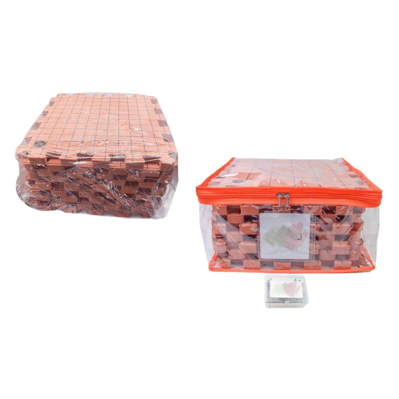 編物ブロック引っ敷き 手工芸品備品 軽さ付属物 グリッド伝達ルート付き添い人 かぎ針編み用四角四面ブロックゲーム盤