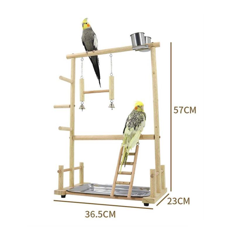 オウムの子供サークル 鳥の止まり木 噛むおもちゃ 運動 アクティビティセンター