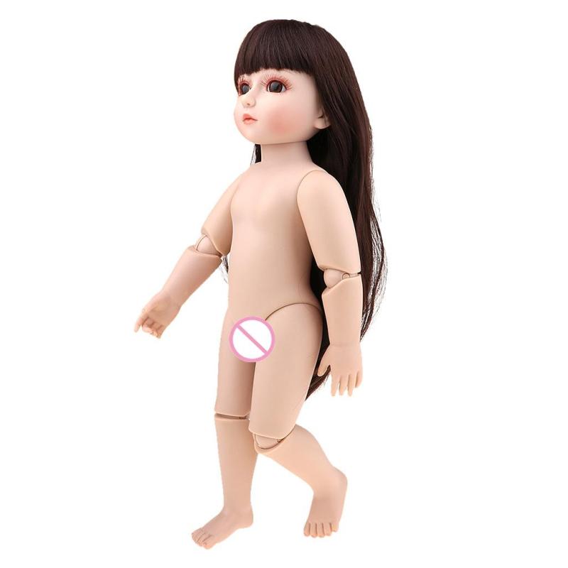 45珊 BJD 髪の毛付き添い人素っぽんぽんあやつり人形.服なしのハーフシリコンボディ.大まかにお洒落.45.72珊 あやつり人形の服を着る物ごとができます
