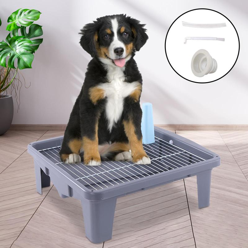 メッシュトレーニングトイレトイレトレイ再利用可能な行動補助耐久性のある犬用トイレパッドグレー|すまいる・きゃりあ