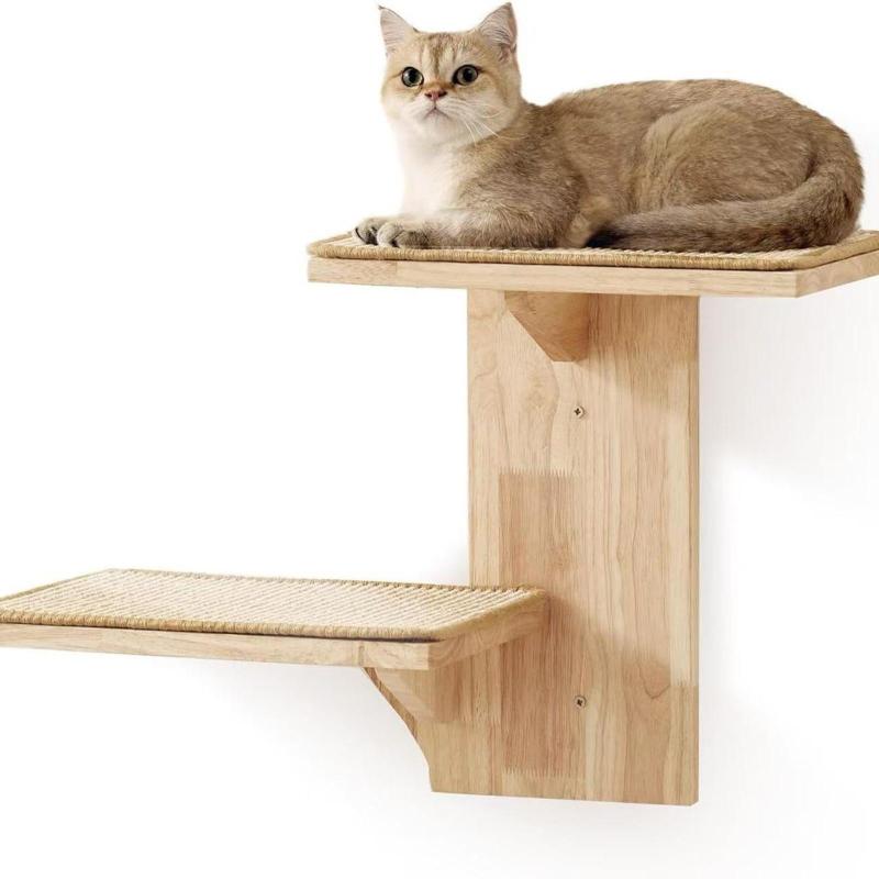 猫用壁掛け棚.壁登り階段.