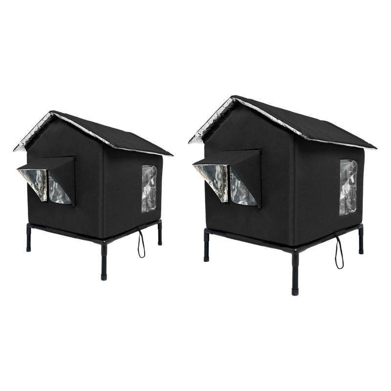 猫ハウス 犬小屋 ギフト シェルター オックスフォード布 軽量 屋外用 装飾品 冬用 室内 休憩 遊び 子猫用