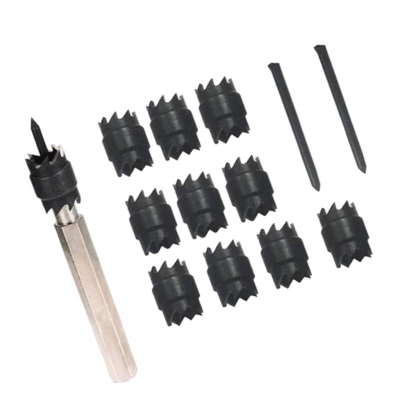 13個黒3/8両面スポット溶接カッタードリルビットリムーバー切削工具カッター電動工具 , 13個