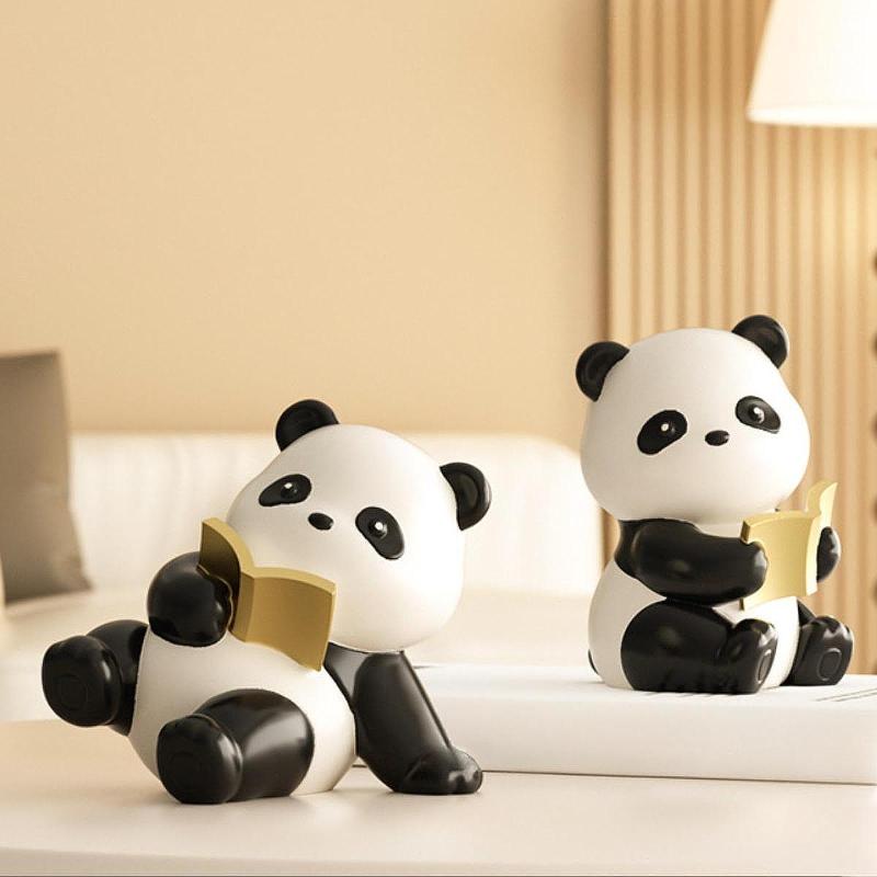 楽天市場】【新製品】【送料無料】2匹のパンダの石彫刻品 : 小さな