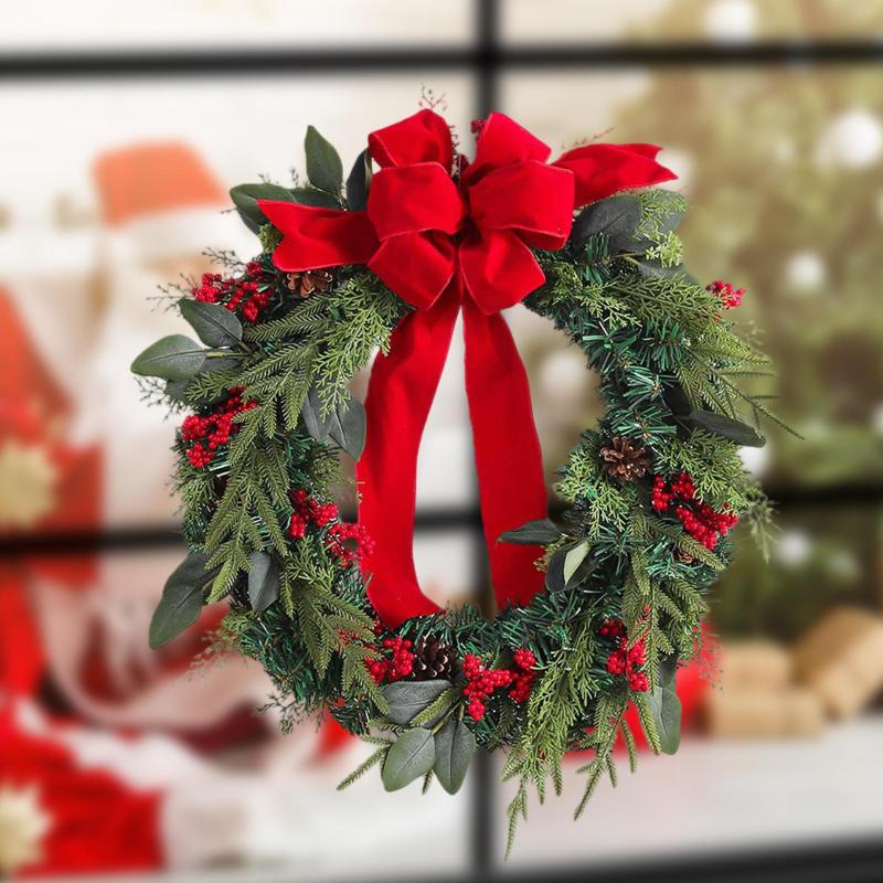 玄関用のクリスマスリース.季節のガーランド.感謝祭のクリスマスリースデコレーション