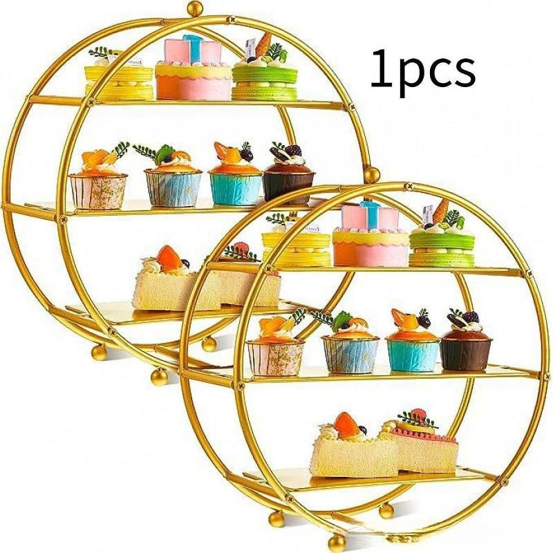 カップケーキスタンド.キャンディー用重ね式サービングトレイ(宴会.アフタヌーンティー用)