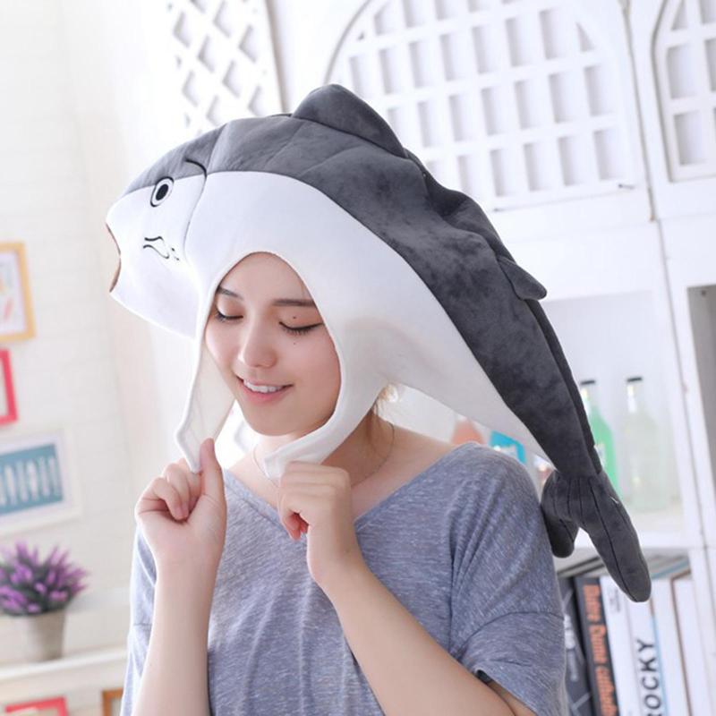 ぬいぐるみ 魚の帽子 パーティー帽子 ぬいぐるみ ヘッドギア 写真小道具