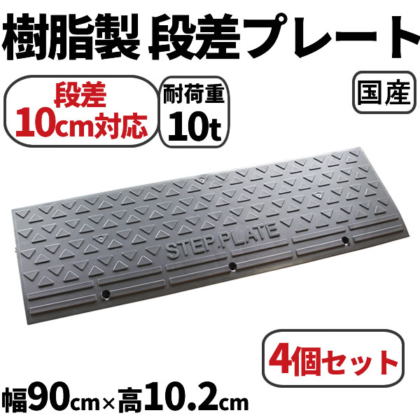 楽天市場】【送料無料】 段差解消スロープ 段差10cm用 幅90cm 2個