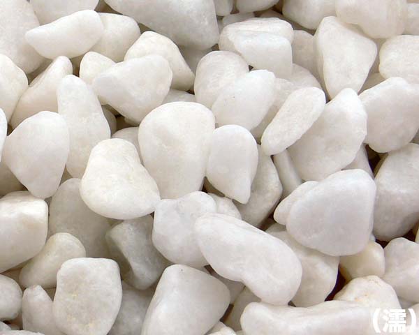 和風砂利 白玉砂利 (18kg)5袋セット 【送料無料】 庭 砂利 大量 ガーデニング 化粧砂利天然石 庭石 庭用 庭石 砂利 敷石 外構エクステリア 石材 敷き砂利 おしゃれ 玄関 雑草対策 ロックガーデン 坪庭|Smile Garden&EX