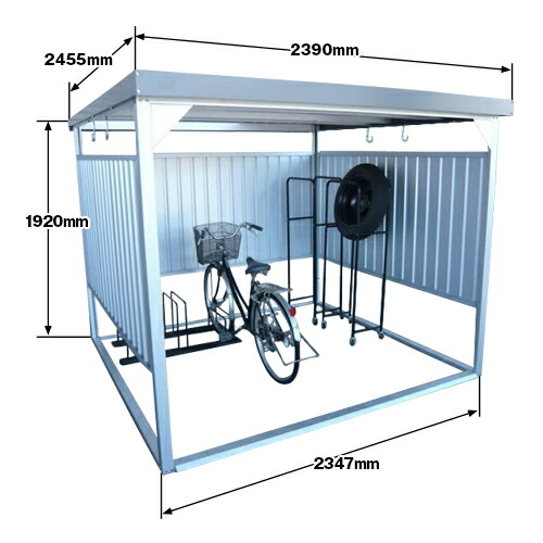 楽天市場】ダイマツ 多目的万能物置 DM-10 幅2390×高さ1920×奥行1615mm