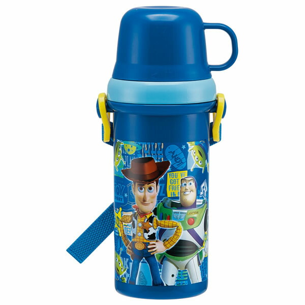 【楽天市場】【在庫処分】子供用 水筒 / 直飲み コップ付き プラ水筒 480ml トイストーリー19 ：住マイル