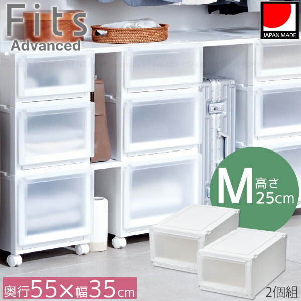 楽天市場】フィッツケース アドバンス クローゼット 55-35L 2個組 / L