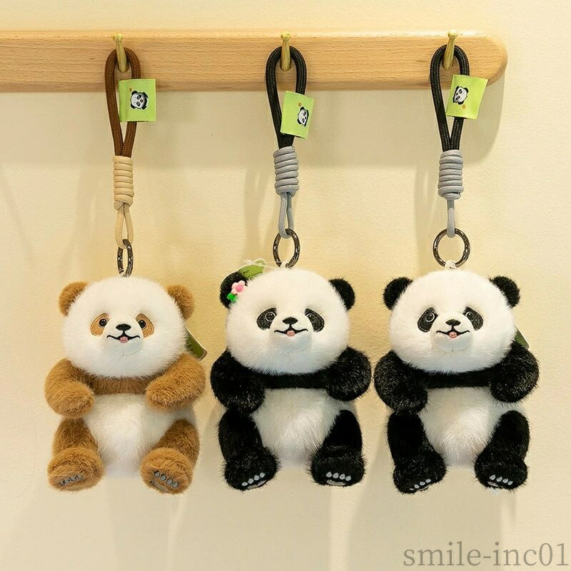 楽天市場】パンダ ぬいぐるみ パンダストラップ1color