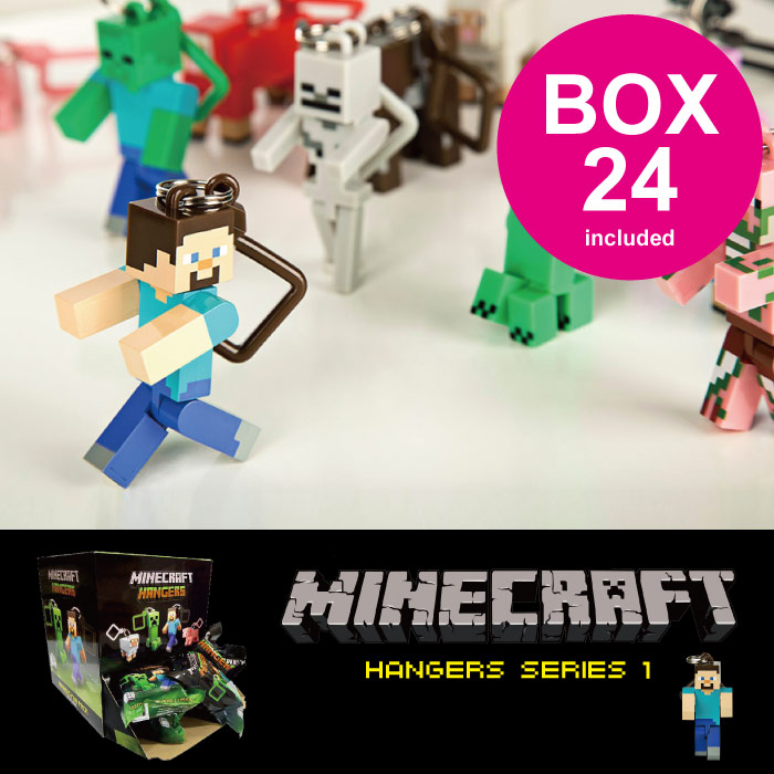 楽天市場 Minecraft グッズ マインクラフト ハンガーフィギュア 24個入りブラインドボックスセット シリーズ1 送料無料 Nideau