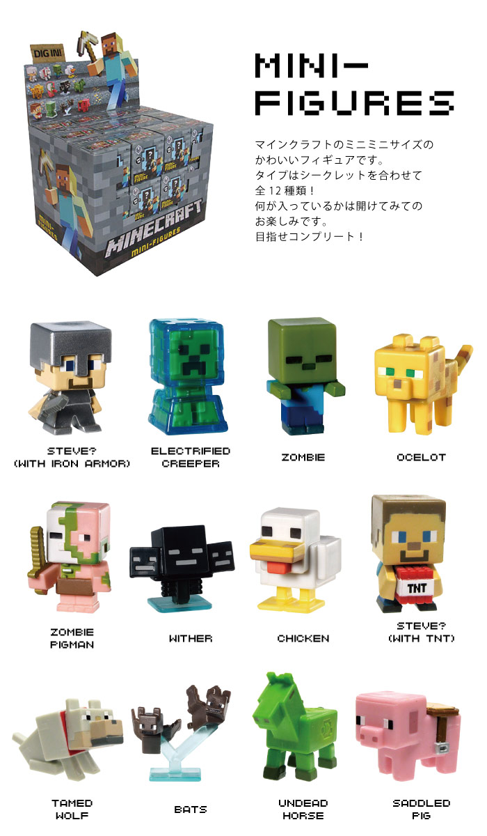 楽天市場 Minecraft グッズ マインクラフト ミニフィギュア シリーズ2 Nideau