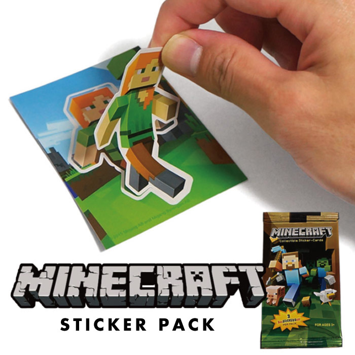 楽天市場 Minecraft グッズ マインクラフト ステッカーパック 12パックまでメール便で 送料0円 Nideau