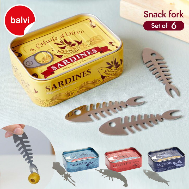 楽天市場】balvi スナックフォーク サ—ディーンズ 6pcs : ラッピング
