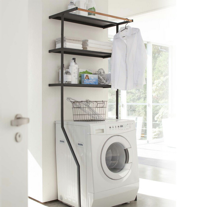 人気商品!!ランドリーシェルフ☆洗濯機収納☆スッキリ☆スリム☆棚☆立て掛け式 ymzk0547_1.jpg