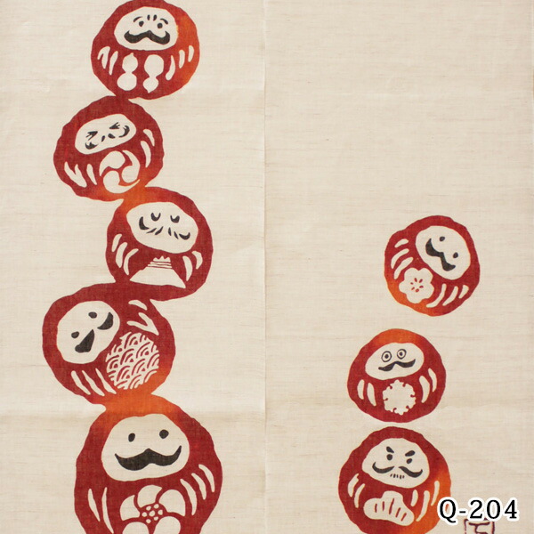 暖簾 のれん Q 4 サイズ 七転八起 万葉舎 京都 注染のれん 送料無料 77 Off 送料無料