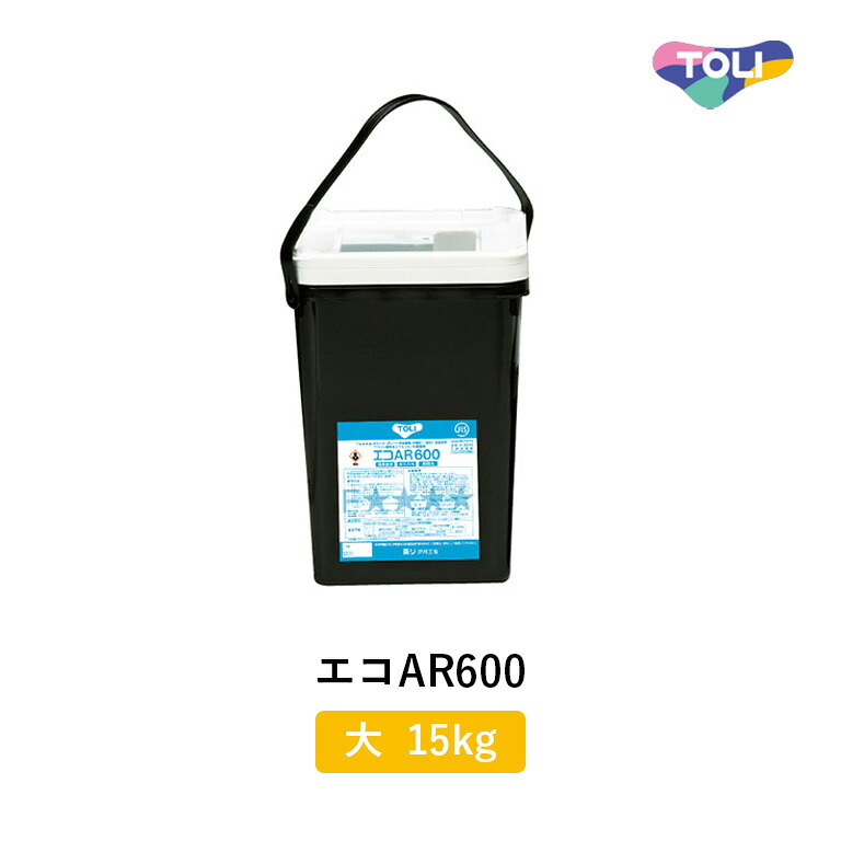 東リ 接着剤 エコAR600 大 15kg はけ付き アクリル樹脂系 ビニル床材用汎用接着剤 タイル シート 腰壁シートに使用 エマルション形 施工材 床用 EAR600-L
