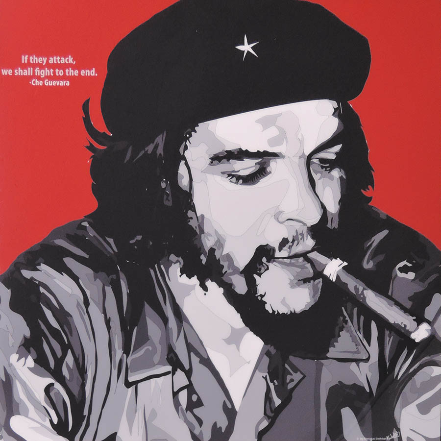 楽天市場 Che Guevara チェ ゲバラ Keetatat Sitthiket インテリア雑貨 おしゃれ ポップアートフレーム ポップアートパネル 絵 イラスト グラフィック 壁掛け 革命家 キューバ アイコン 偉人 歴史上の人物 政治 スマイルワゴン楽天市場店