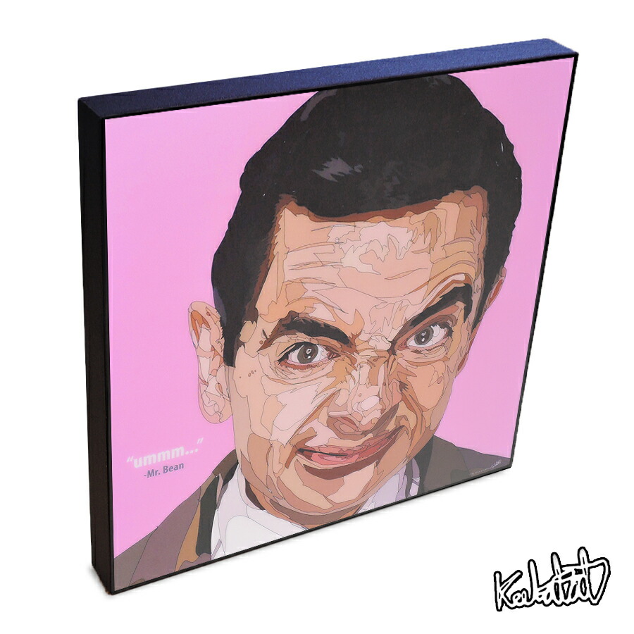 楽天市場 Mr Bean ミスター ビーン Keetatat Sitthiket インテリア雑貨 おしゃれ ポップアートフレーム ポップアートパネル 絵 イラスト グラフィック 壁掛け ローワン アトキンソン コメディアン 俳優 映画 キャラクター スマイルワゴン楽天市場店