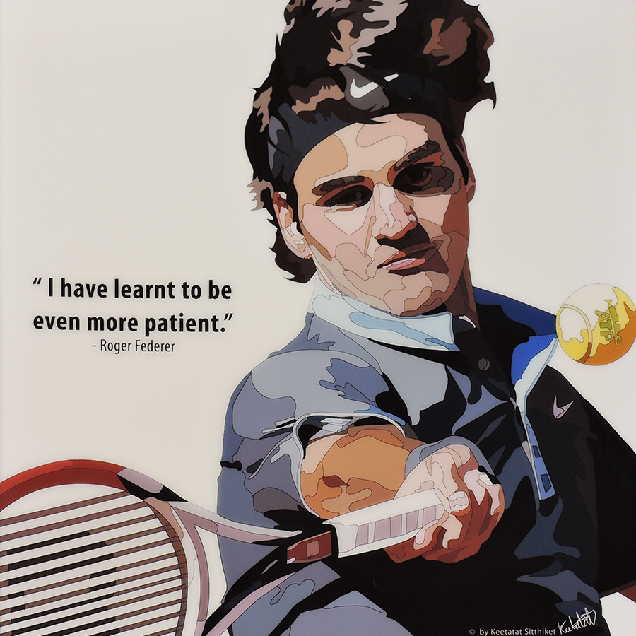 楽天市場 Roger Federer ロジャー フェデラー Keetatat Sitthiket インテリア雑貨 おしゃれ ポップアートフレーム ポップアートパネル 絵 イラスト グラフィック 壁掛け テニスプレイヤー スマイルワゴン楽天市場店