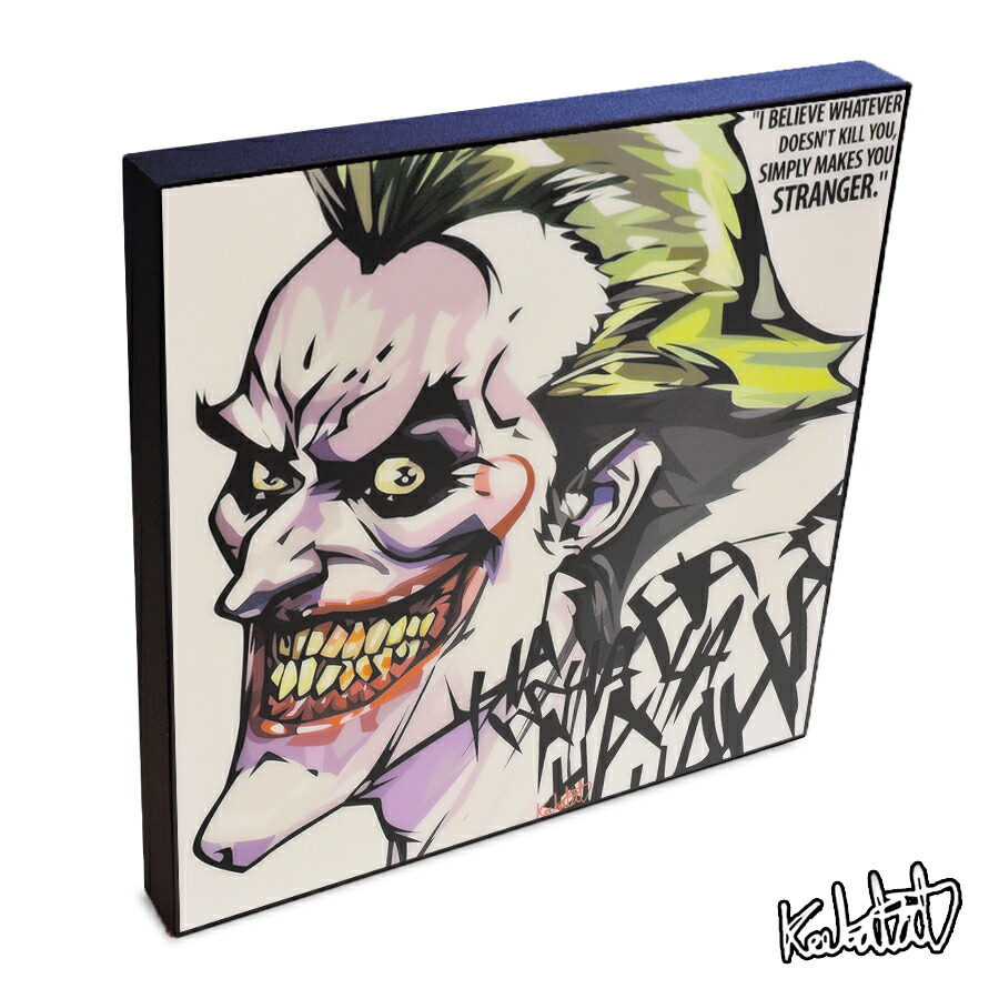 楽天市場 Joker6 ジョーカー6 Keetatat Sitthiket インテリア雑貨 おしゃれ ポップアートフレーム ポップアートパネル 絵 イラスト グラフィック 壁掛け ジャレット レト ヴィラン Dcコミック スーサイド スクワッド アメコミ 映画 キャラクター スマイルワゴン楽天市場店