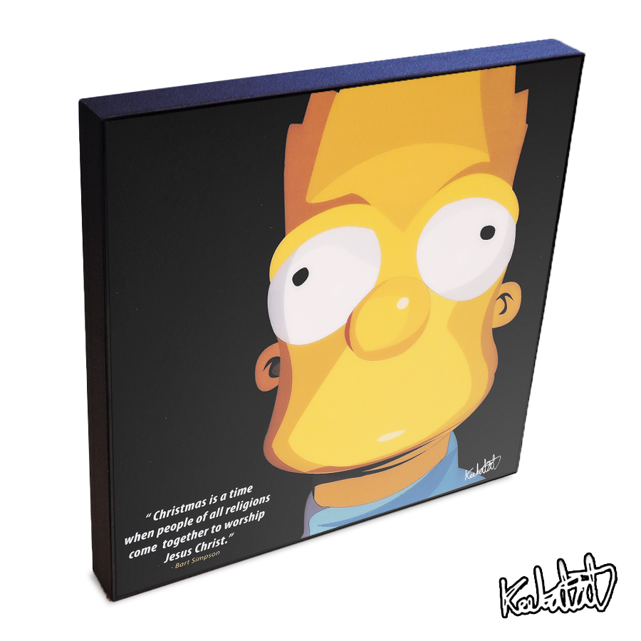 楽天市場 Bart Simpson バート シンプソンズ Keetatat Sitthiket インテリア雑貨 おしゃれ ポップアートフレーム ポップアートパネル 絵 イラスト グラフィック 壁掛け カートゥーン 海外アニメ キャラクター スマイルワゴン楽天市場店