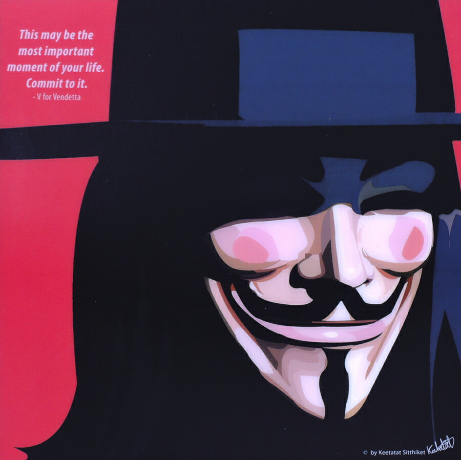 楽天市場 8 4 21 00 8 12 10 59 ポイント5倍 V For Vendetta Vフォー ヴェンデッタ Keetatat Sitthiket インテリア雑貨 おしゃれ ポップアートフレーム ポップアートパネル 絵 イラスト グラフィック 壁掛け Dcコミック アメコミ 映画 キャラクター スマイル