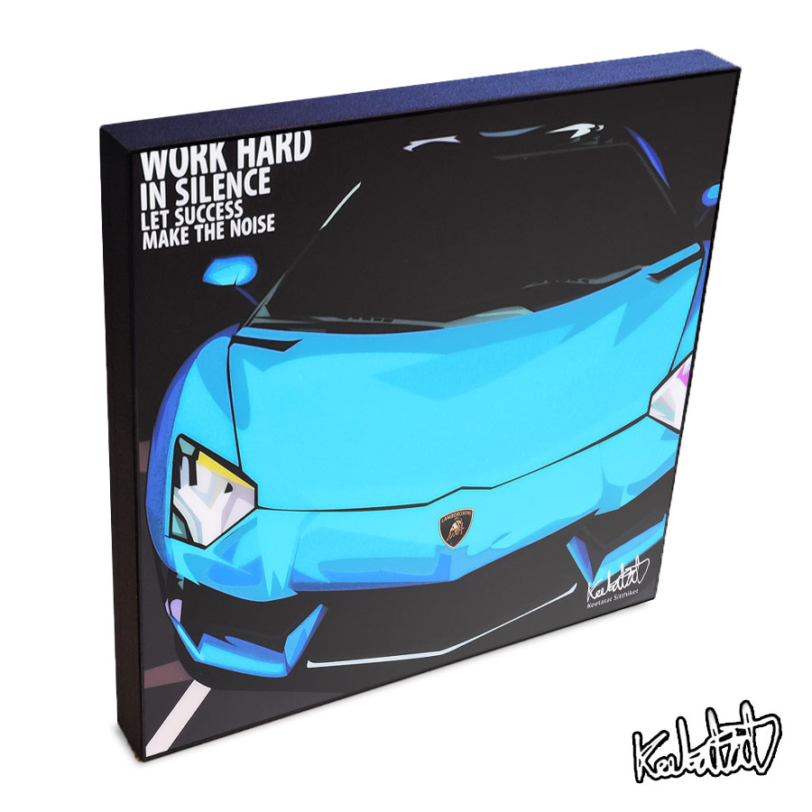 楽天市場 Lamborghini ランボルギーニ Keetatat Sitthiket インテリア雑貨 おしゃれ ポップアートフレーム ポップアートパネル 絵 イラスト グラフィック 壁掛け 自動車 スーパーカー イタリア車 スマイルワゴン楽天市場店