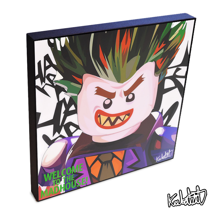 楽天市場 Joker Lego ジョーカー Lego レゴ Keetatat Sitthiket インテリア雑貨 おしゃれ ポップアートフレーム ポップアートパネル 絵 イラスト グラフィック 壁掛け ヴィラン Dcコミック アメコミ 映画 キャラクター スマイルワゴン楽天市場店