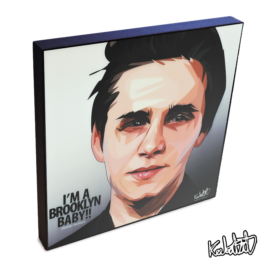 楽天市場 Brooklyn Beckham ブルックリン ベッカム Keetatat Sitthiket インテリア雑貨 おしゃれ ポップアートフレーム ポップアートパネル 絵 イラスト グラフィック 壁掛け セレブ スマイルワゴン楽天市場店