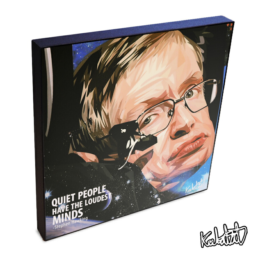 楽天市場 Stephen Hawking スティーブン ホーキング博士 Keetatat Sitthiket インテリア雑貨 おしゃれ ポップアートフレーム ポップアートパネル 絵 イラスト グラフィック 壁掛け 理論物理学者 偉人 学者 スマイルワゴン楽天市場店