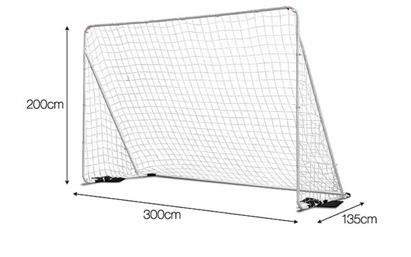 市場 1年保証 クッション サッカーゴール フットサルゴール 公式サイズ 練習用ネット 3m 2m 室内 キャリーバッグ付 組み立て式 屋外兼用
