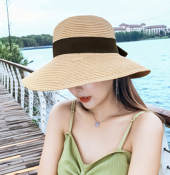 75%OFF!】 麦わら帽子 ストロー ハット UVカット 夏 紫外線 日焼け 日除け 折りたたみ