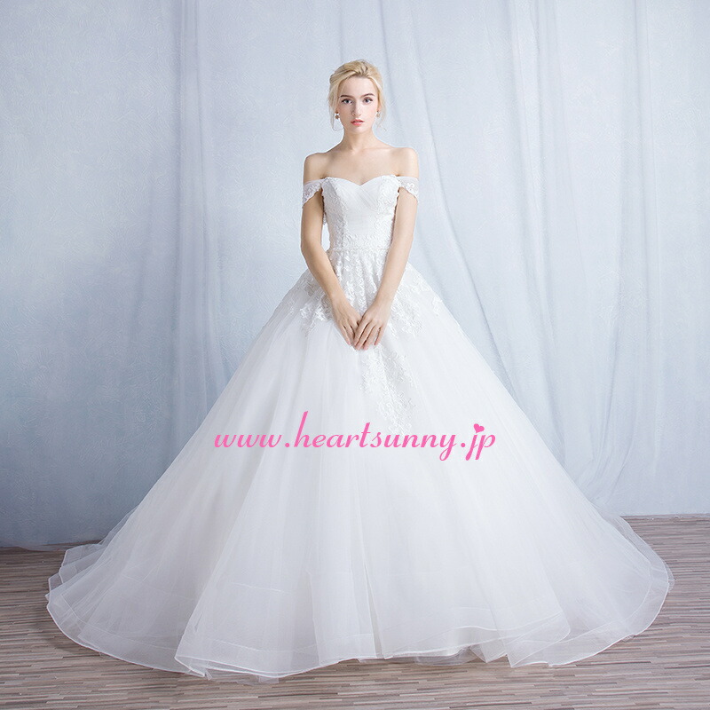 楽天市場】ウェディングドレス スレンダー☆B207☆豪華花柄