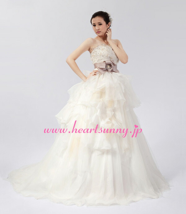 Smiledayshop Wedding Dress Princess H002 Handicraft Petal