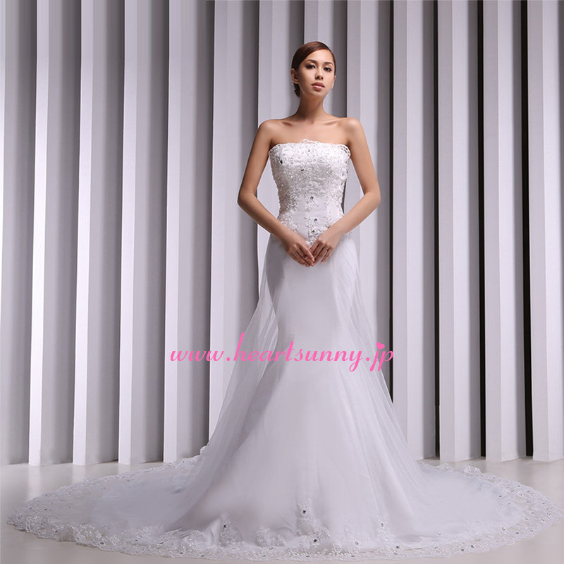 楽天市場】ウェディングドレス マーメイド☆A164☆ビスチェ⇔タンク